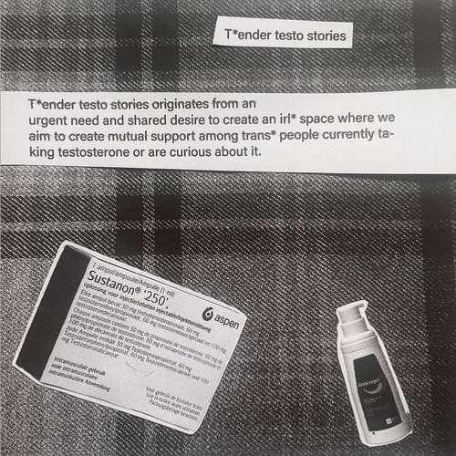 T*ender testo stories - space of mutual support for trans* people on testosterone